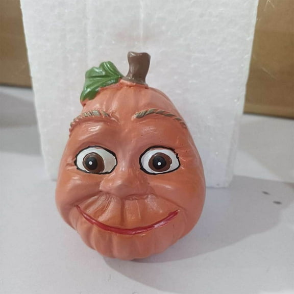 Fall Decor under $5! Yannianjz Halloween Pumpkin Decorations, Expressive Pumpkins Fall Decor, Resin Artificial Funny Face Pumpkin Decor for Home Table Top Decorative