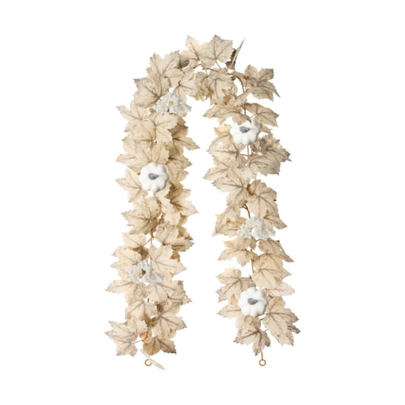 Fall Decor Artificial Maples Leaf Garland, 5.74FT Autumn Maple Vines Hanging Garland Thanksgiving Halloween Harvest Decorations for Home Outdoor Porch Indoor Mantle Fireplace Farmhouse