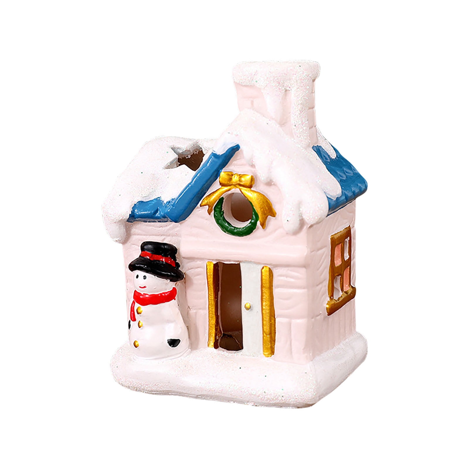 Fall Decor on Clearance Christmas Village Statue Decoration Set