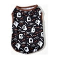thumbnail image 1 of Fall Decor Dog Vest Costume,Soft Breathable Pumpkin Ghost Printed Festive Outfit Dog Shirts for Small Dogs,Holiday Party Clothes for Outdoor Event Celebration,Black, 1 of 9