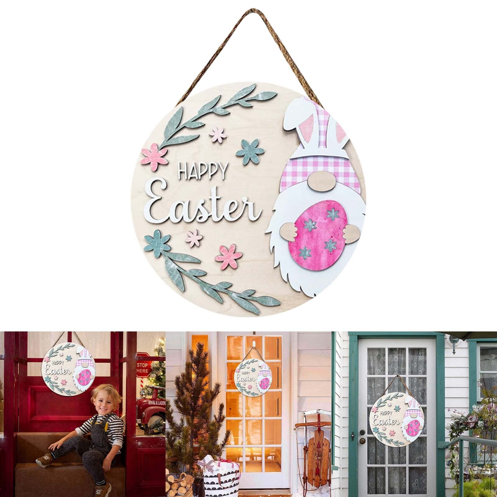 Fall Decor Easter Wooden House Sign Bunny House Sign Rustic