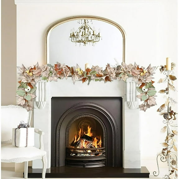 Fall Decor Exquisite Maple Leaf Artificial Autumn Leaves Branches Fall Flower Arrangement Thanksgiving Decoration Home Kitchen Table Centerpiece Ideal Thanksgiving Decorations