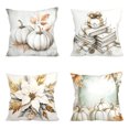 thumbnail image 1 of Fall Decor Fall Thanksgiving Pillow Covers 18x18 Inch Set of 4 Fall Pumpkin Cushion Case Fall Throw Pillows Covers Autumn Farmhouse Decor Cushion Pillow Cover For Porch Sofa Couch Bed Livingroom, 1 of 6