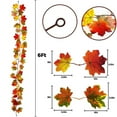 Fall Decor Festival Maple Leaf Rattan Decoration Christmas Party Wall
