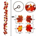 Fall Decor Festival Maple Leaf Rattan Decoration Christmas Party Wall