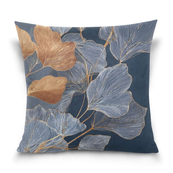 Fall Decor House Decor Pillow Covers 18*18in Crystal Velvet Sofa Cover Soft and Comfortable Shrink-Resistant Holiday Gifts Embroidered Leaves