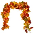 thumbnail image 1 of Fall Decor Lighted Fall Garland Maple Leaves 5.74FT LED Fall Decorations for Home Halloween Decorations Outdoor String Lights for Thanksgiving Wedding Fireplace Party, 1 of 8
