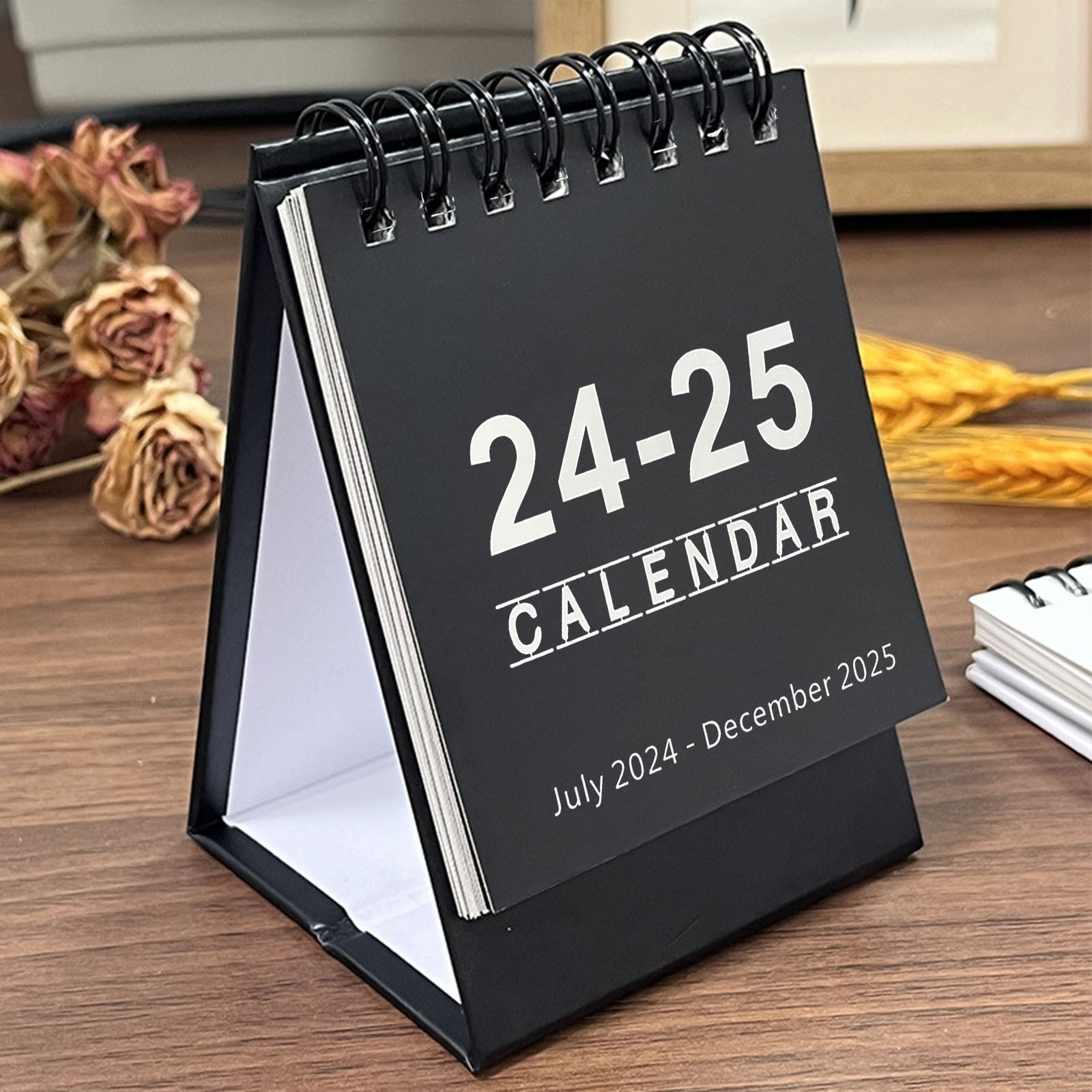 Fall Decor Mini Desk Calendar 2025 2025 For Planning Daily Scheduler