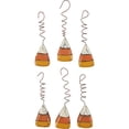 thumbnail image 1 of Fall Decor - Prim Chunky Wood Candy Corn Bowl Ornaments 6pc Set, 1 of 3