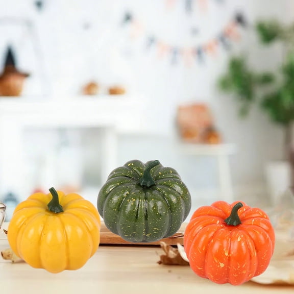 Fall Decor Thanksgiving Halloween Pumpkins Decor Artificial Foam Pumpkins Simulated Faux Plastic Pumpkins Holiday Photo Props For Home Garden Thanksgiving Halloween Decoration Autumns Gift