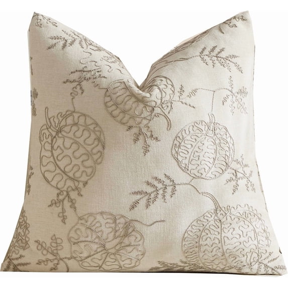 Fall Decor Throw Pillow Cover,Embossed Pumpkin Autumn Thanksgiving Harvest Decoration for Sofa Living Room Home