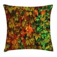 thumbnail image 1 of Fall Decor Throw Pillow Cushion Cover, Vivid Leaves of Fall Colorful Fresh Nature Leafage Change of Seasons Theme Image, Decorative Square Accent Pillow Case, 16 X 16 Inches, Multicolor, by Ambesonne, 1 of 2