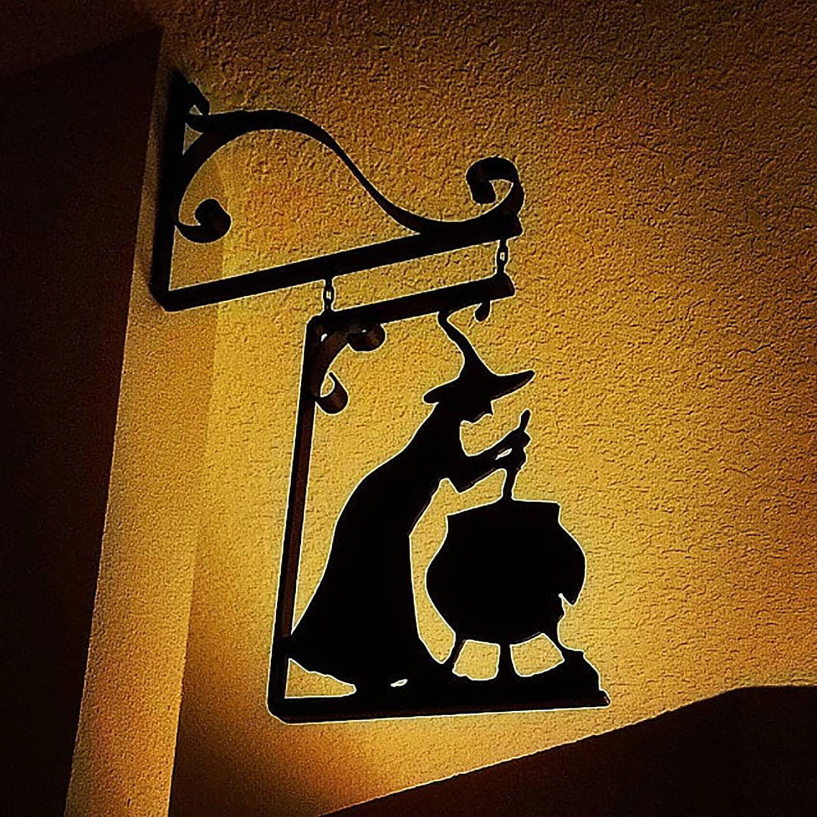 Fall Decor Witch Boiler Decorating Leaking Wall Silhouette Home Decor