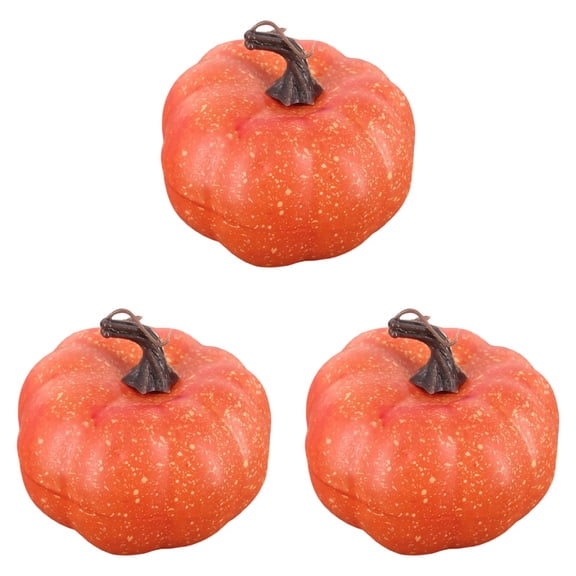 Fall Decoration,Fake Artificial Pumpkins White Orange,Fall Artificial Pumpkins for Home Decoration,Thanksgiving Autumn Harvest DIY Foam Pumpkin Indoor Outdoor Home Decor