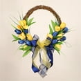 Fall Decorations For Home Front Door Wreath Yellow And Blue Wreath