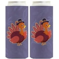 thumbnail image 1 of Fall Decorations For Home Thanksgiving Turkey Pilgrim 2-Pack Ultra Slim Can Thermocoolers, 1 of 8