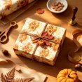 thumbnail image 1 of Fall Decorations Gifts Wrapping Paper,27.56x19.69 Inch Pumpkins Maple Leaf Themed Decor Packaging Material,Perfect for Fall Party Gifts Making & Home Craft, 1 of 8