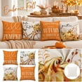 thumbnail image 1 of Fall Decorations for Home, 18X18 Inch Fall Decorative Pillow Cover, Orange Hello Pumpkin Fall Pillow, Outdoor Fall Pumpkin Decorations, Durable Fade Resistant Pillow Protector, 1 of 6