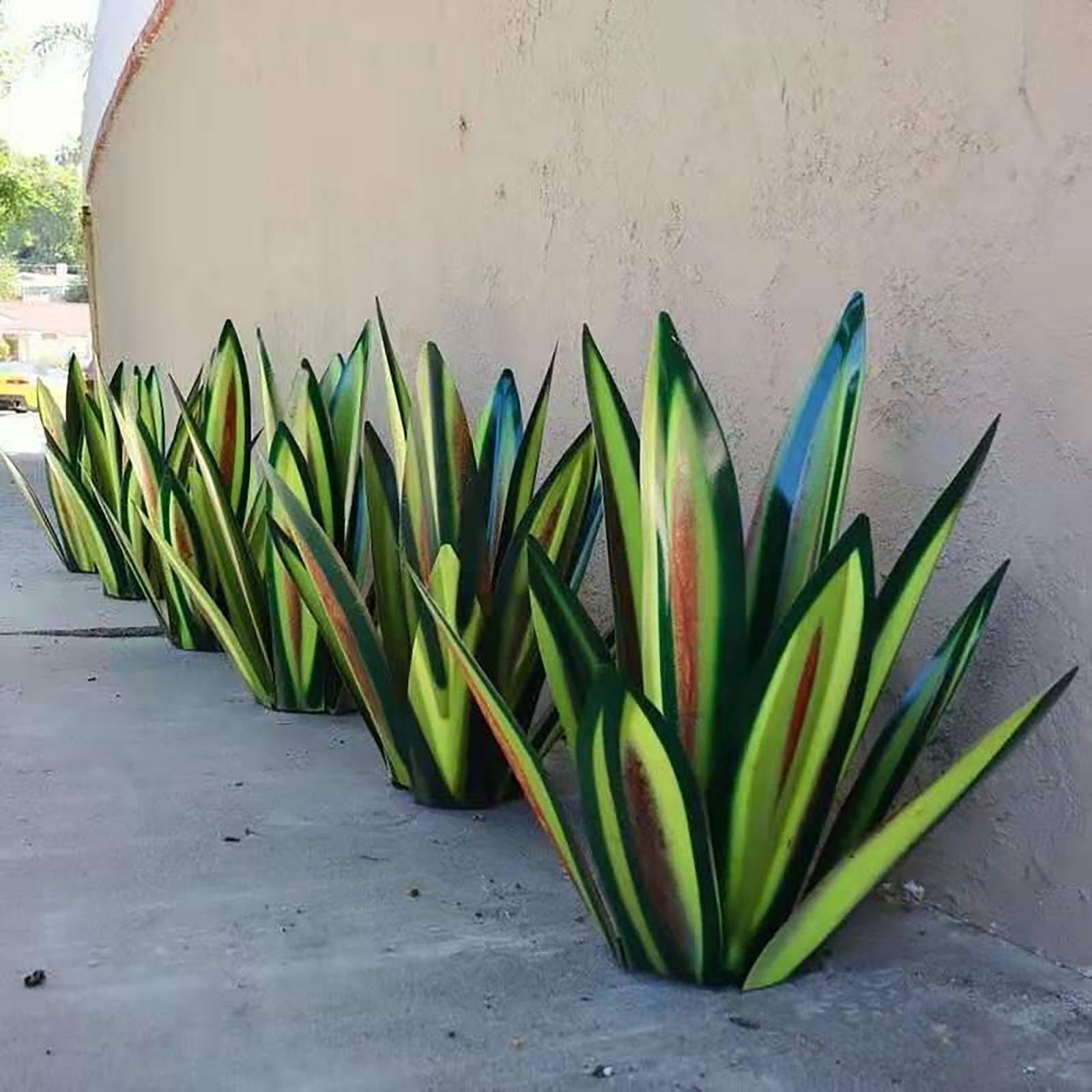 Fall Decorations for Home Clearance, 21.65'' Large Tequila Rustic Sculpture, Yard Decorations Outdoor, Home Decor, Garden Statues, Garden Decor, Yard Art, Metal Agave Plants for Patio Yard Green