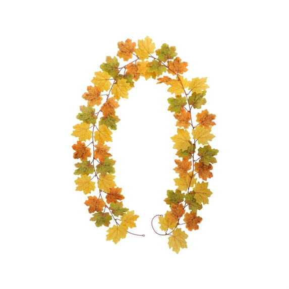 Fall Decorations For Home,Fall Garland Maple Leaf Garland 6.6Ft Fall Maple Leaves Garland Hanging Vine Garlands Artificial Fall Autumn Foliage Garland Thanksgiving Decor