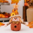 thumbnail image 1 of Fall Decorations for Home Thanksgiving Scarecrow Plush Handmade Sitting Scarecrows Dolls with Sunflower  Straw, Autumn Shelf Sitters Figurines Gift Harvest Indoor Front Porch Tabletop Decor, 1 of 8