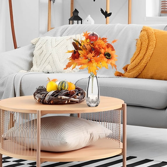 Fall Decorations for Home,Artificial Fall Sunflower,for Autumn Wedding Thanksgiving Home Kitchen Table Decoration