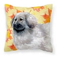 thumbnail image 1 of Fall Design with Dog Fabric Decorative Pillow, 1 of 4