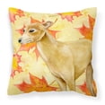 thumbnail image 1 of Fall Design with Dog Fabric Decorative Pillow, 1 of 4