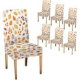 thumbnail image 1 of Fall Dining Chair Slipcovers Set of 6 Maple Leaf Autumn Stretch Removable Washable Slipcovers for Dining Room Hotel Kitchen, 1 of 7