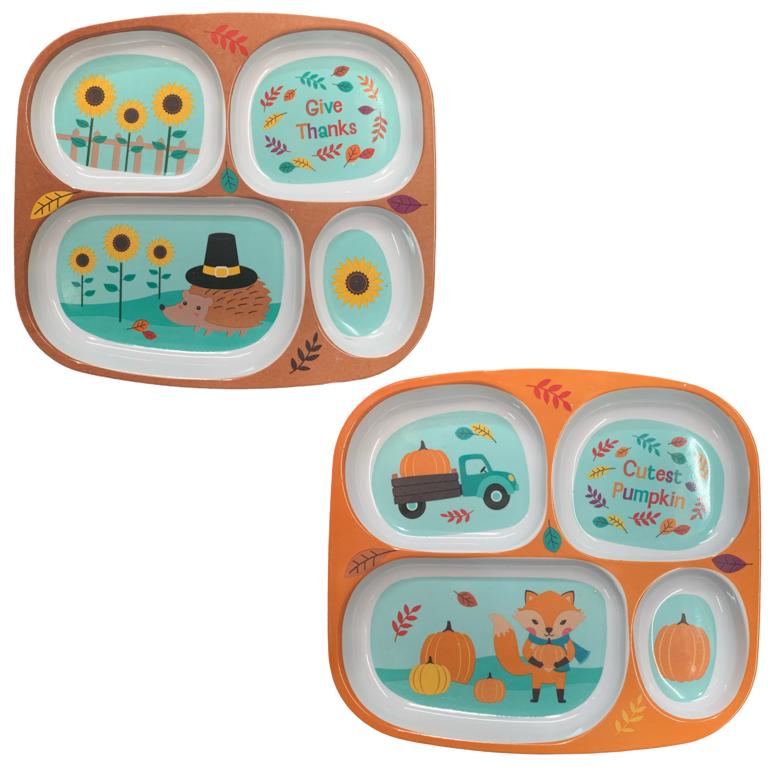 Fall plastic shops plates