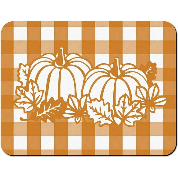 Fall Dish Drying Mat for Kitchen Counter 24x18in Washable Quick Dish Drying Pad Rubber Backed Absorbent Draining Mat Fit Kitchen Counter,Bar,Under Sink,Dishes,Utensils,Dish Rack