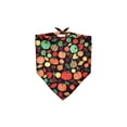 thumbnail image 1 of Fall Dog Bandana with Autumn Pumpkin Print, 1 Piece, Black Tie-On Neck Scarf for Small Dogs and Cats, Pet Bib, 1 of 7