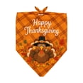 thumbnail image 1 of Fall Dog Bandanas, Thanksgiving Pet Bibs, 16''x24'' Pumpkin Maple Leaves Triangle Scarf, Washable Pet Kerchief Costume Accessories Grooming Supplies, 1 of 6