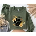thumbnail image 1 of Fall Dog Sweatshirt, Paws And Give Thanks, Dog Lover Sweater, Autumn Vibes Pullover, Thanksgiving Dog Theme Sweater, Paw Print Sweatshirt, 1 of 5