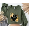 thumbnail image 1 of Fall Dog Sweatshirt, Paws And Give Thanks, Dog Lover Sweater, Autumn Vibes Pullover, Thanksgiving Dog Theme Sweater, Paw Print Sweatshirt, 1 of 5