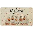 thumbnail image 1 of Fall Door Mat 30 X 17 Inch Fall Halloween Dog Welcome Doormat Indoor Outdoor Entrance Floor Mat Non Slip Autumn Halloween Decor Rubber Mats, 1 of 6