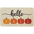 thumbnail image 1 of Fall Door Mat 30 X 17 Inch Hello Pumpkin Doormat Indoor Outdoor Entrance Floor Mat Non Slip Autumn Thanksiving Decor Rubber Welcome Mats, 1 of 6
