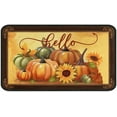 thumbnail image 1 of Fall Door Mat Outdoor, Farmhouse Pumpkins Sunflower Doormat, Funny Autumn Welcome Mat for Entrance Home Decor, Thanksgiving Rustic Yard Decorative Floor Mat for Home Front Door Indoor (17"x30"), 1 of 6