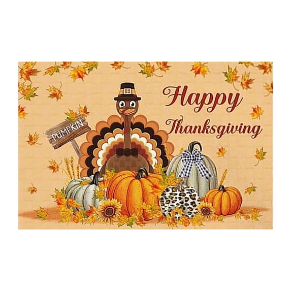 Fall Door Mat Outdoor for Front Door,Fall Decorations for Home Welcome Doormat Non Slip Washable Thanksgiving Pumpkin Hello Doormat Entrance Rug for Indoor Outdoor