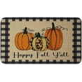 thumbnail image 1 of Fall Door Mat Outdoor for Front Door, Fall Decorations for Home Welcome Doormat Non-Slip Washable Thanksgiving Pumpkin Hello Fall Doormat Entrance Rug for Indoor Outdoor (Happy Fall, 17"x30"), 1 of 6