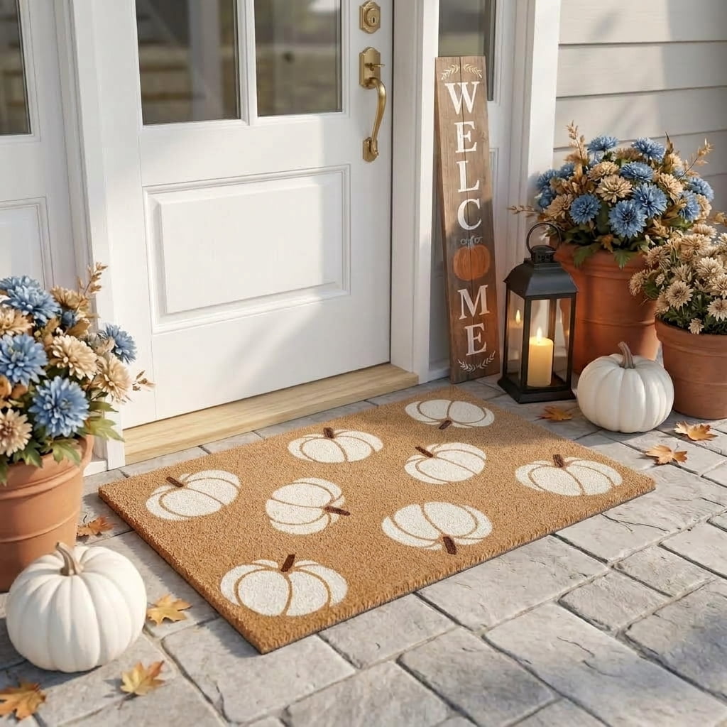 Mohawk Home Fall Welcome All Weather Indoor/Outdoor Faux Coir Door