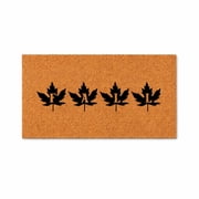 Fall Doormat, Maple Leaf Welcome Mat, Autumn Front Door Decor, Fall Season Entryway Rug, New Home Gift 1346 24x72 inches 1346