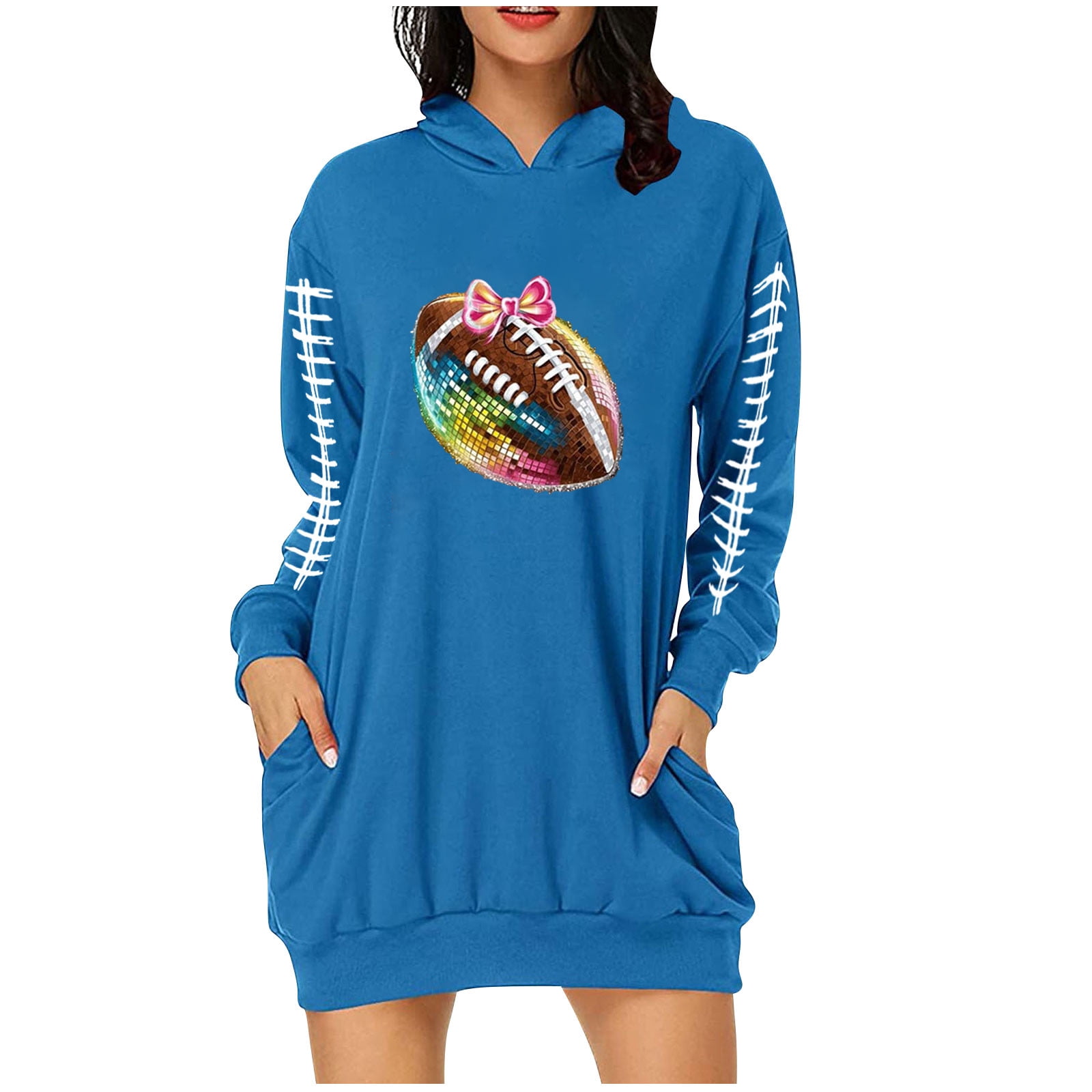 WoY2K Fall Dresses For Women 2024 Women Fashion Leisure Printing Pocket
