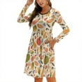 Fall Dresses for Women 2024, Fall Pumpkin Crew Neck Maxi Casual Flowy
