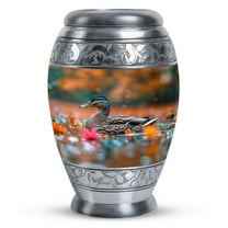Fall Duck Cremation Urns For Adult Ashes Women, Ashes Urn, Ashes Keepsake Urns For Human Ashes Adult Men, Mini Urns For Ashes, Small Urn For Ashes, Burial Funeral Memorial Urns Ashes Male, 3 Inch