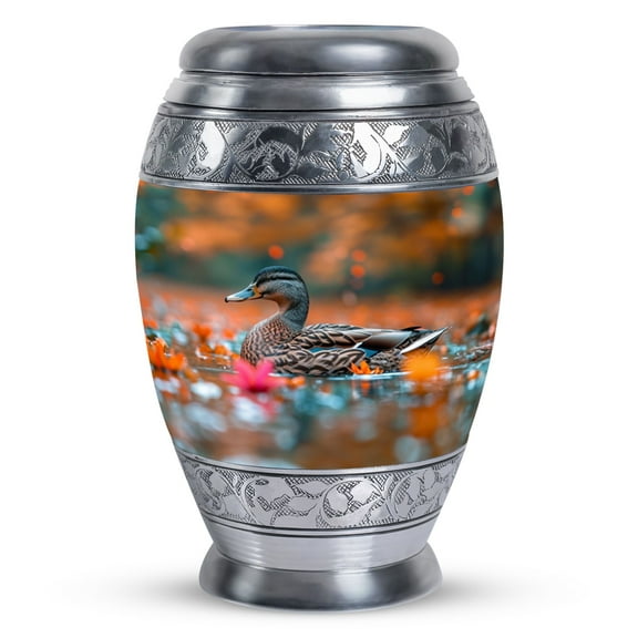 Fall Duck Cremation Urns For Adult Ashes Women, Ashes Urn, Ashes Keepsake Urns For Human Ashes Adult Men, Mini Urns For Ashes, Small Urn For Ashes, Burial Funeral Memorial Urns Ashes Male, 3 Inch