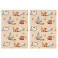 thumbnail image 1 of Fall Elements Kitchen Towels 2-Pack - Polyester Absorbent Maple Leaf and Pumpkin Design, Fall Home Decor, 1 of 3