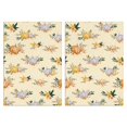 thumbnail image 1 of Fall Elements Kitchen Towels 2-Pack - Polyester Absorbent Maple Leaf and Pumpkin Design, Fall Home Decor, 1 of 3