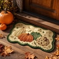 thumbnail image 1 of Fall Entrance Mat Faux 3D Flat Printed Pumpkin Floor Mat, Pumpkin Collection for Home Yard Front Door, 1 of 7