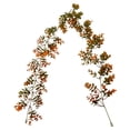 thumbnail image 1 of Fall Eucalyptus Leaf Garland,5.9 Ft Autumn Faux Eucalyptus Leaves Fall Garland,Thanksgiving Harvest Festival Decorations for Home Mantle Porch Outdoor Indoor Wedding Table Wall Arch Decor, 1 of 7